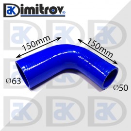 Маркуч коляно Ø 50 х 63 - 150 х 150 мм